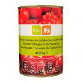 Delhaize Organic peeled tomato cubes