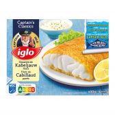 Iglo Gepaneerde kabeljauwfilets (alleen beschikbaar binnen de EU)