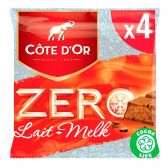 Cote d'Or Zero Milk chocolate bars