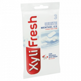 Xylifresh Sugar free white menthol ice chewing gum 3-pack