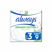 Always Cotton protection ultra night sanitary pads with wings