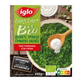 Iglo Organic chopped spinach with cream sauce cream de la cream (only available within the EU)