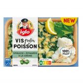 Iglo Fish gratin with spinach and cream sauce (only available within the EU)