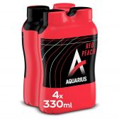 Aquarius Rode perzik sportdrank 4-pack