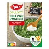 Iglo Gehakte spinazie met roomsaus creme de la creme klein (alleen beschikbaar binnen de EU)