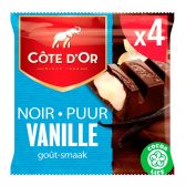 Cote d'Or Chocolate tablets stuffed with vanilla
