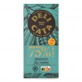 Delicata Extra dark chocolate seasalt tablet 75%
