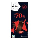 Galler Pure chocolade 70% intens reep