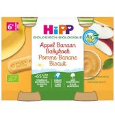 Hipp Apple, banana and biscuits organic 2-pack (from 6 months)