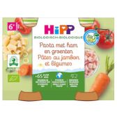 Hipp Biologische pasta met ham en groenten 2-pack (vanaf 6 maanden)