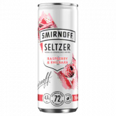 Smirnoff Seltzer raspberry and rhubarb