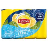Lipton Ice tea sparkling zero sugar 6-pack