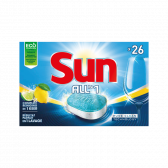 Sun All in 1 dish washing tabs lemon small