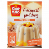 Koopmans Griesmeelpudding met vruchten