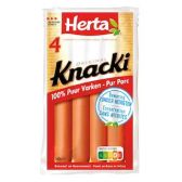Herta Knacki Strasbourg sausage without nitrite (only available within Europe)