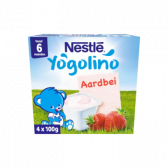 Nestle Yogolino aardbeien baby toetje (vanaf 6 maanden)