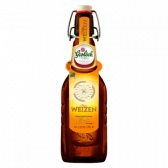 Grolsch Weizen beer clip-lock bottle