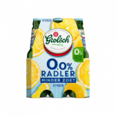 Grolsch Radler lemon less sweet alcohol free beer