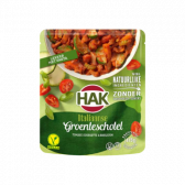 Hak Italiaanse groenteschotel met tomaat, courgette en basilicum