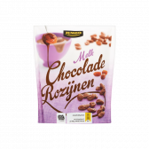 Jumbo Melkchocolade rozijnen reep