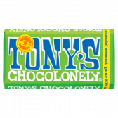 Tony's Chocolonely 51% dark chocolate almond seasalt tablet