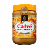 Calve Pindakaas met stukjes pinda groot