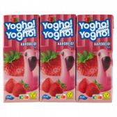 Yogho Yogho Vegan aardbeien drank 3-pack