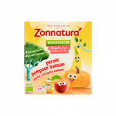 Zonnatura Organic peach, pumpkin and banana squeeze fruit