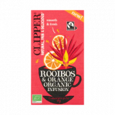 Clipper Organic rooibos and orange tea