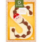 La place luxury chocolate letter S white
