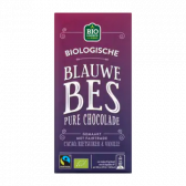 Jumbo Biologische pure chocolade met blauwe bessen