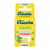 Ricola Suikervrije Zwitserse citroen munt kruidenpastilles 2-pack