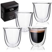 Dubbelwandige ESPRESSO glazen van borosilicaat - Set van 4 
