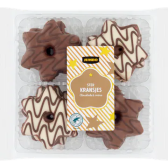 Kerst Chocolade Ster Kransjes met creme