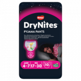 Huggies Dry nites absorberende nachtbroekjes voor meisjes (vanaf 4 tot 7 jaar)