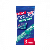 Mentos Breeze mint chewing gum 3-pack