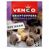 Venco Droptoppers krakend en zacht drop (griotten)