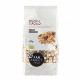 Raw Organic Food Muesli with cocoa