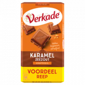 Verkade Knapperige karamel zeezout reep groot