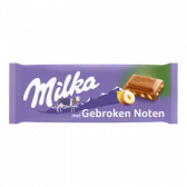 Milka Chocolate tablet with broken hazelnuts