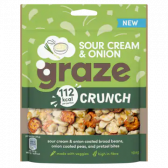 Graze Sour cream and onion crunch legumes and vegetables snack