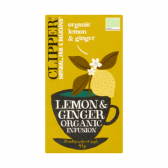 Clipper Organic lemon and ginger tea