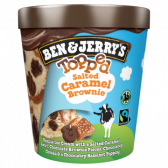 Ben & Jerry's Topped salted caramel brownie ice cream dessert 