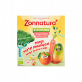 Zonnatura Biologische mango, wortel en sinaasappel knijpfruitjes