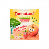 Zonnatura Organic apple and strawberry squeeze fruit