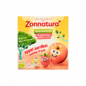 Zonnatura Biologische appel en aardbei knijpfruitjes