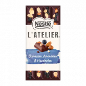 Nestle L'atelier dark chocolate bar with blueberry, hazelnut and almond