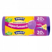 Swirl Perfumed trash bags vanilla and lavender 20 liter