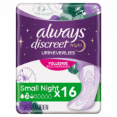 Always Discreet small night sanitary pads for urine loss