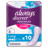 Always Discreet long plus sanitary pads for urine loss